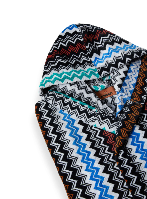 Missoni Home Chevron – روب استحمام قطني فاخر متعدد الألوان